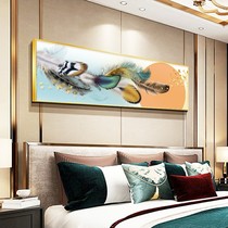 Yinghao new bedroom bedside decorative painting feather smart mural wall hanging painting modern simple sofa background wall