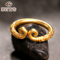 Y Cai hundred jewelry ancient method gold ring exquisite gold tightening spell Series gold ring can be fine-tuned