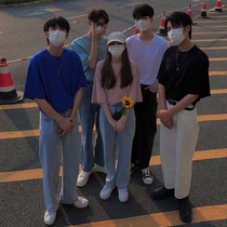 Ice oxygen bar boys versatile jeans men summer thin loose straight leg 2021 trend boyfriend tapered pants