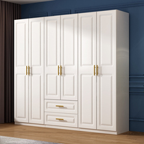 Wardrobe Household bedroom simple storage storage cabinet Simple modern small apartment solid wood rental room childrens wardrobe