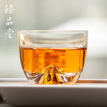 Zhen Pintang Japanese glass Gold Cup kung fu tea set Master Cup Jinshan Fuji tea cup