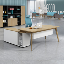 Boss desk office table simple modern office furniture single manager desk supervisor office desk and chair combination fashion