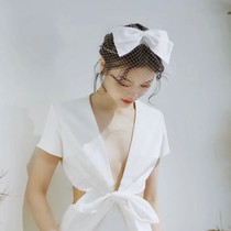 2020 new head yarn headwear bridal woman short paragraph wedding temperament veil Veil Movie Hostel Shooting Makeup Styling Accessories