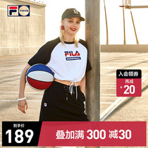 FILA FUSION FILA womens T-shirt 2021 summer new fashion LOGOins tide short-sleeved shirt womens short-sleeved T