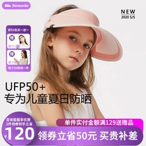 Under the banana sunscreen hat baby childrens sunshade face empty hat Summer men and women outdoor UV protection big Eaves hat