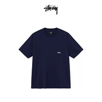 STUSSY logo embroidery solid color simple tide brand short-sleeved T-shirt spring and summer