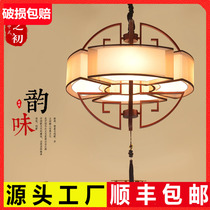 New Chinese chandelier Modern wrought iron Vintage villa duplex building living room Atmospheric hall lamps Antique art lighting