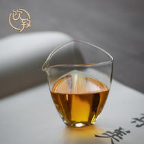 Drink to Japanese-style heat-resistant glass fair cup household thickened transparent tea dispenser Kung Fu tea set tea sea public cup high-end