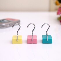 Magnet magnet hook Microwave oven refrigerator magnetic magic hook Refrigerator sticker nail-free non-trace hanging