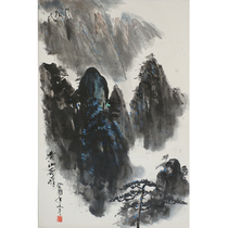 (Friendship Store State Courtesy Art) Cloud Sea Songtao Handmade scroll framed by hand
