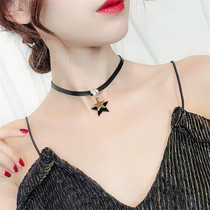 Pentagram Collarbone Chain Women Day South Korea Brief Choker Chauer Necklace Short neck chain neck Decorations