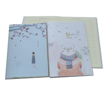 25k rubber sleeve notebook plastic cartoon cover soft face copy notepad diary work Book 80-100