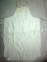 65-style cooking clothes Pure cotton cook bib 70s kitchen apron Hotel cooking class overalls