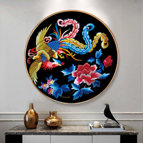 Phoenix wear peony cross stitch 2021 new living room embroidery thread embroidery embroidery small pendant small Kit manual embroidery