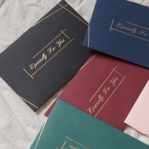 ins thanksgiving Christmas retro cool lukewarm wind thickened special paper invitation love letter fire lacquer greeting card envelope