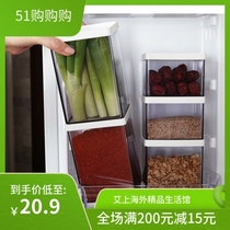 South Korea Changsin Changxin Changsin Refrigerator Side Door Square Plastic Superimposed Containing Box Five Grain Cereals Preservation Seal Tank