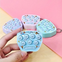 Mini button game console playing the keybutton hand hand with hands-on childrens toy kindergarten pocket