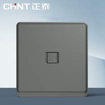 Zhengtai 86 Switch Socket Silver Grey Computer Weak Electric Information Network Broadband Telecom Wall Panel Light Silver Color