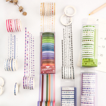 Mo Mo 20 years of color aesthetics and paper tape small fresh DIY extremely fine cutting bleeding line hand account decorative stickers