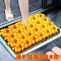 Diatom mud absorbent floor mat Bathroom non-slip mat Quick-drying floor mat Diatomaceous earth bathroom bathroom door mat Household