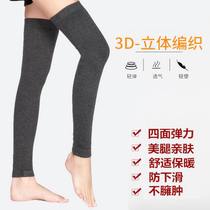 Cashmere knee pads keep warm old cold legs knee socks womens legs autumn and winter wool thick calves men against sliding
