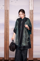 Luxury heavy handmade heavy satin fabric Ruyi shirt top (sold out)