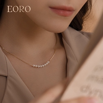 EORO niche necklace womens 2021 summer new retro accessories light luxury pearl jewelry choker clavicle chain