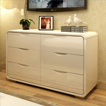 Paint TV cabinet modern simple living room TV wall cabinet Cabinet Cabinet bedroom floor cabinet living room drawer bucket