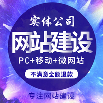 Website construction one-stop all-inclusive custom production build source code mall development template company design web page