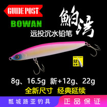 GUIDEPOST signs hazardous bent hazardous Bay hazardous Cove Ship Cove hazardous Bay lure sinking pencil perch Mandarin fish Alice