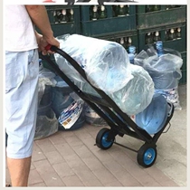 Household can go up the stairs of the hand car pull goods to climb the car Foldable rod cart small climb 8-wheel handling