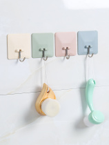 Powerful load bearing viscose hooks Sticky Hook Kitchen Suction Cups Wall-free wall-mounted Bathroom Free to punch hanging clothes hook hooks