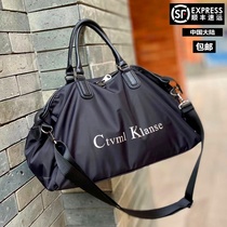 Net Red Travel Bag Mens portable short-distance travel business trip luggage Tide womens large capacity carrying bag Sports Fitness Bag