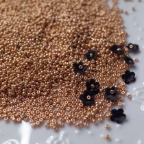 Miyuki Japan produces 2mm of apricot golden rice beads 182