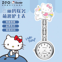 Nurses table chest table retractable medical female student female Wall watch cute electronic watch small watch simple pocket watch