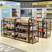  Supermarket shelf display rack Nakajima rack Convenience store snack bread display table Maternal and child store display cabinet Nakajima cabinet