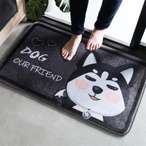 Cartoon floor mat household entrance mat bedroom door mat toilet toilet water absorbent bathroom non-slip mat carpet