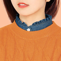 Sweater decorative collar fake collar children Joker fake collar fake shirt winter denim collar shirt collar autumn winter collar