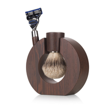 Italy Mondial1908 Solid wood handle Razor Manual Razor Set Badger Brush Fathers Day Gift