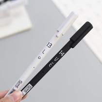 New black 2-pack simple water pen best friend cute couple pen creative Korean pair of small fresh neutral
