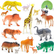 Animal World Large Simulation Soft Dinosaur Animal 12 Zodiac Package Elephant Lion Tiger Model Toy