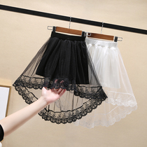 South Korea 2021 summer new girls skirt large children's foreign style mesh skirt children's Pengpeng baby princess skirt