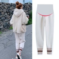 Pregnant womens pants autumn fashion outer wear winter autumn and winter clothes trendy mom age-reducing leggings two-piece spring and autumn suit