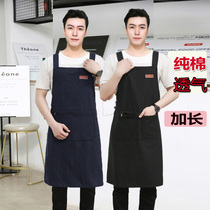 Mens extended cotton canvas apron zipper pocket adult gown warehouse handling welder mens overalls