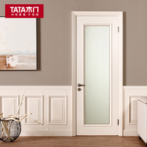 TATA wooden door Jane European glass kitchen door Bathroom door Interior custom solid wood composite door JOBL-012-J