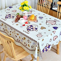 Tablecloth waterproof and anti-oil disposable tablecloth rectangular coffee table tablecloth European tablecloth PVC tablecloth home