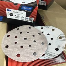 US Norton Norton Red Diamond Sand 6 Inch 15 Hole 6 Inch 17 Hole Dry Sanding Paper Car Sanding Repair Grinding Sheet