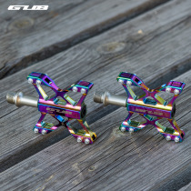 GUB Sanpeilin aluminum alloy electroplating colorful anti-skid road pedal bearing folding pedal