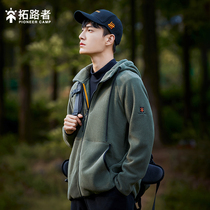 Pathway traverser grab the guys swinger-rolling coat plus thicken tide warm-up and hat jacket sweater in autumn winter