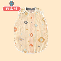 Japan BOBO six-layer gauze sleeping bag Baby spring and autumn child sleeping bag four seasons anti-kick quilt pure cotton baby sleeping bag winter